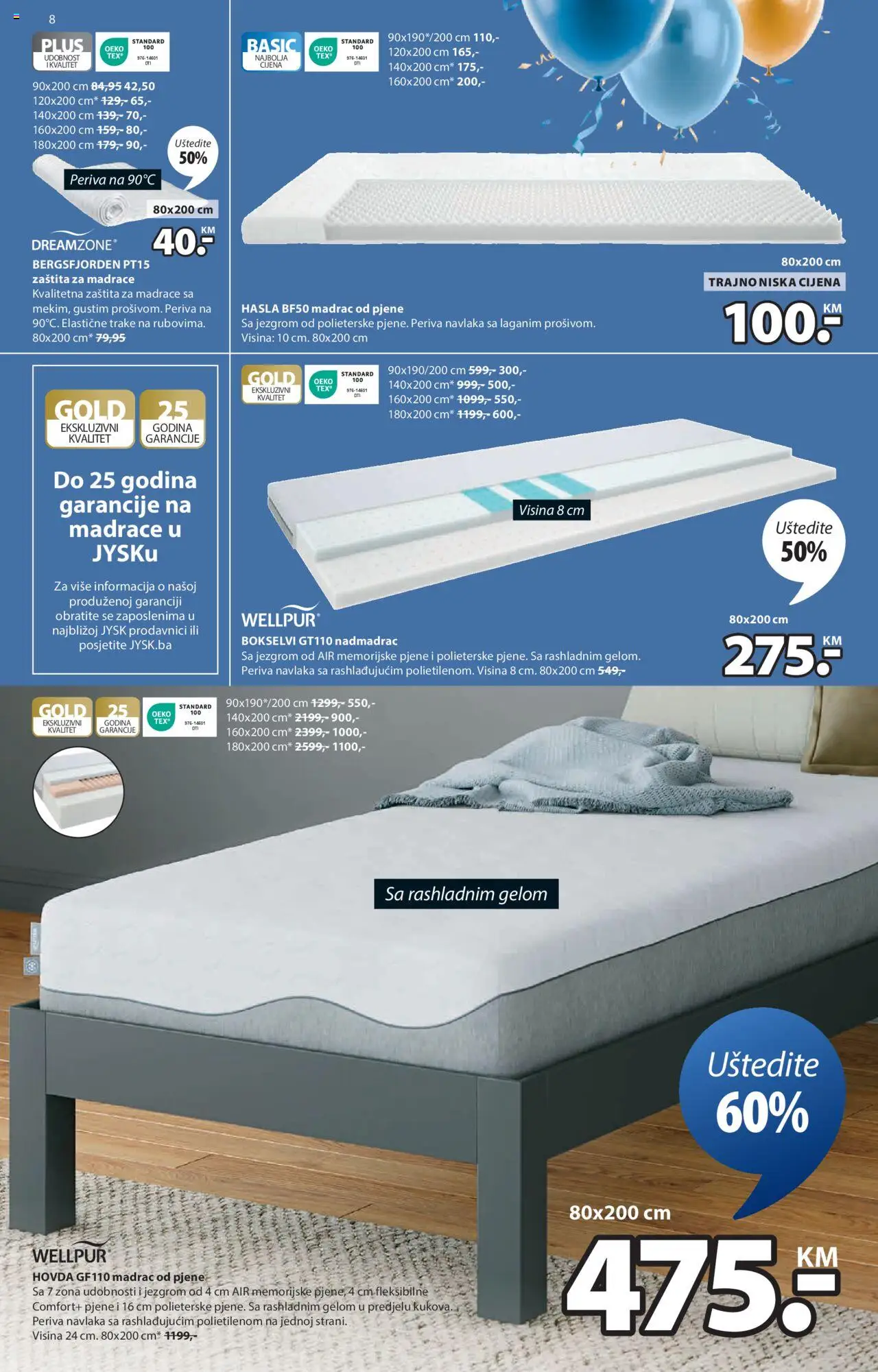 Pregled letka Sedmična ponuda trgovine JYSK vrijedi od 2025.10.08