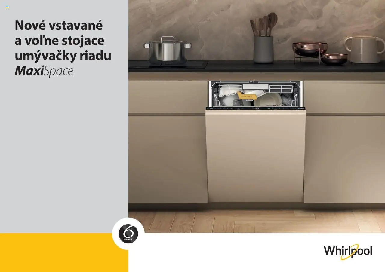 Whirlpool Nové vstavané a voľne stojace modely umývačiek (od stredy 01.01.2025) - Akčná ponuka