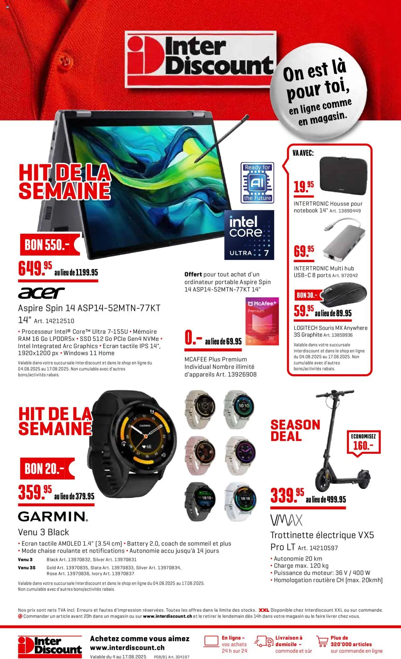 Interdiscount Aktionen FR ab 04.08.2025 - Seitennummer 1