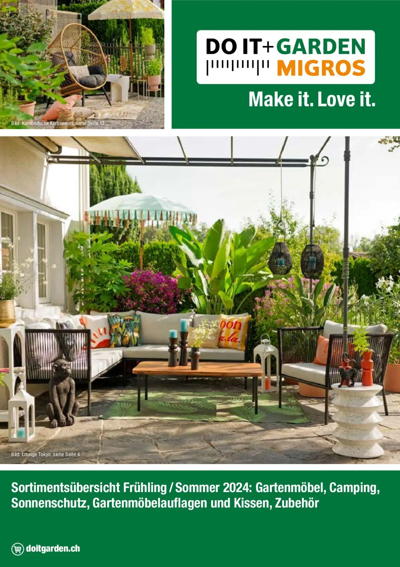 DO IT+GARDEN MIGROS Aktionen Gartenmöbel ab 26.02.2024 - Seitennummer 1
