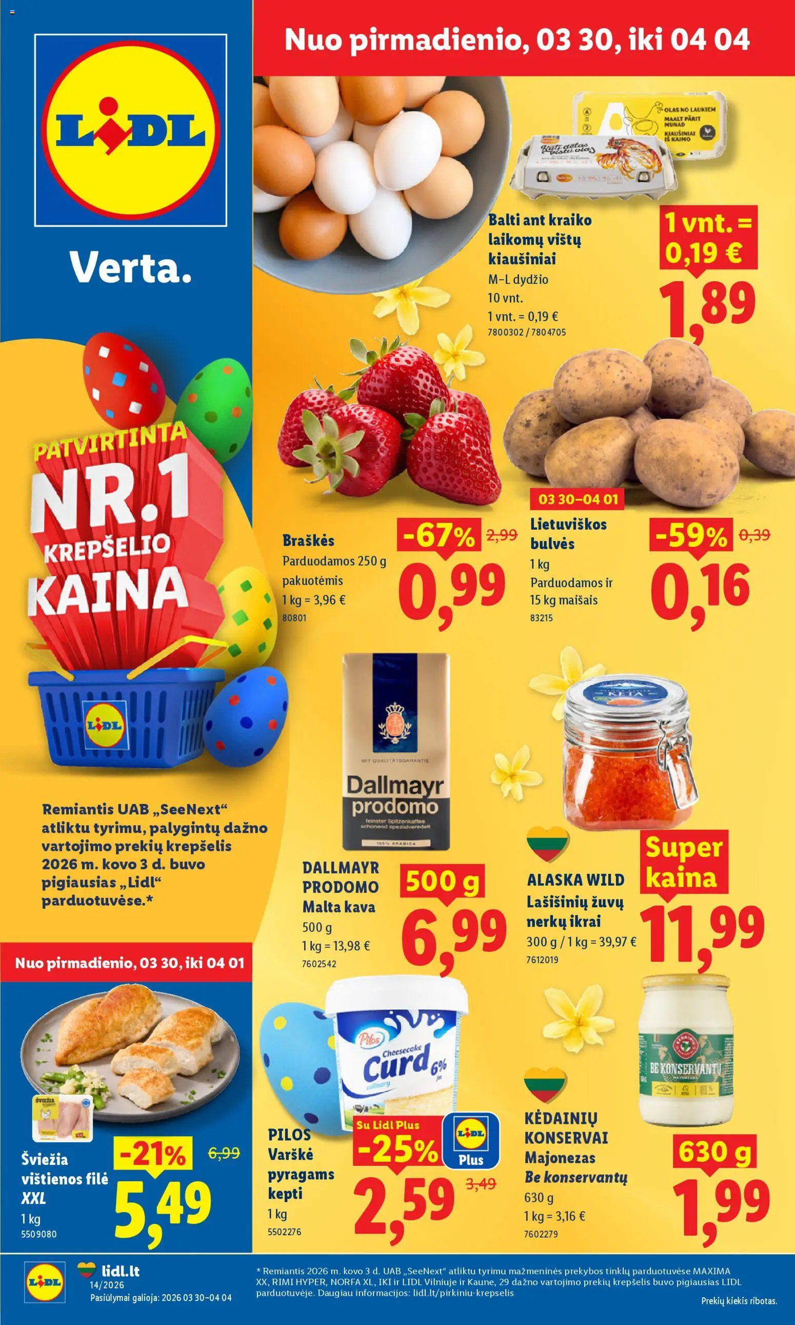 LIDL parduotuvės leidinio LIDL leidinys galiojančio nuo 2026.03.30 peržiūra