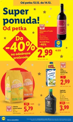 Pregled letka Katalog trgovine Lidl vrijedi od 08.12.2025 | Stranica: 96