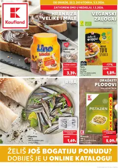 Pregled letka Slavonski Brod trgovine Kaufland vrijedi od 25.02.2026