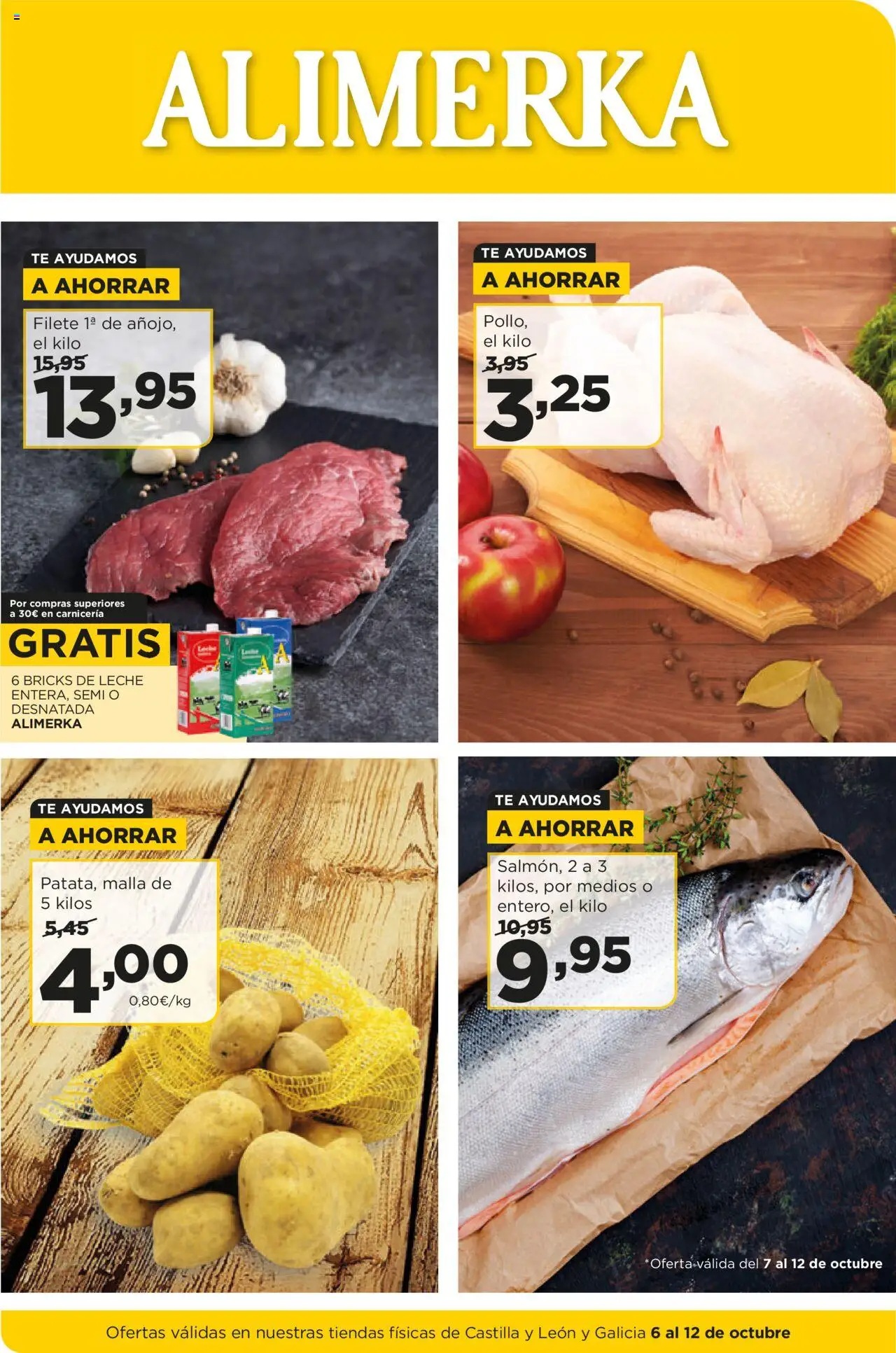 Alimerka Ofertas Castilla y León >> 06/10 - 12/10/2025 (catálogo) - Té, Leche, Filete