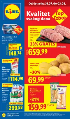 Pregled Lidl kataloga - važi od 31.07.2025
