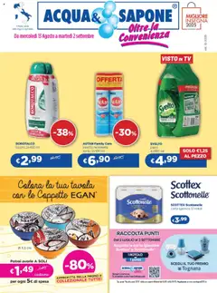 Anteprima dell'opuscolo Volantino Lazio, Lombardia, Piemonte, Puglia dal negozio Acqua e Sapone valido da 13/08/2025