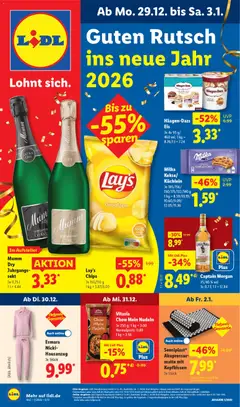 Vorschau von dem Prospekt des Geschäftes Lidl, gültig ab dem 29.12.2025