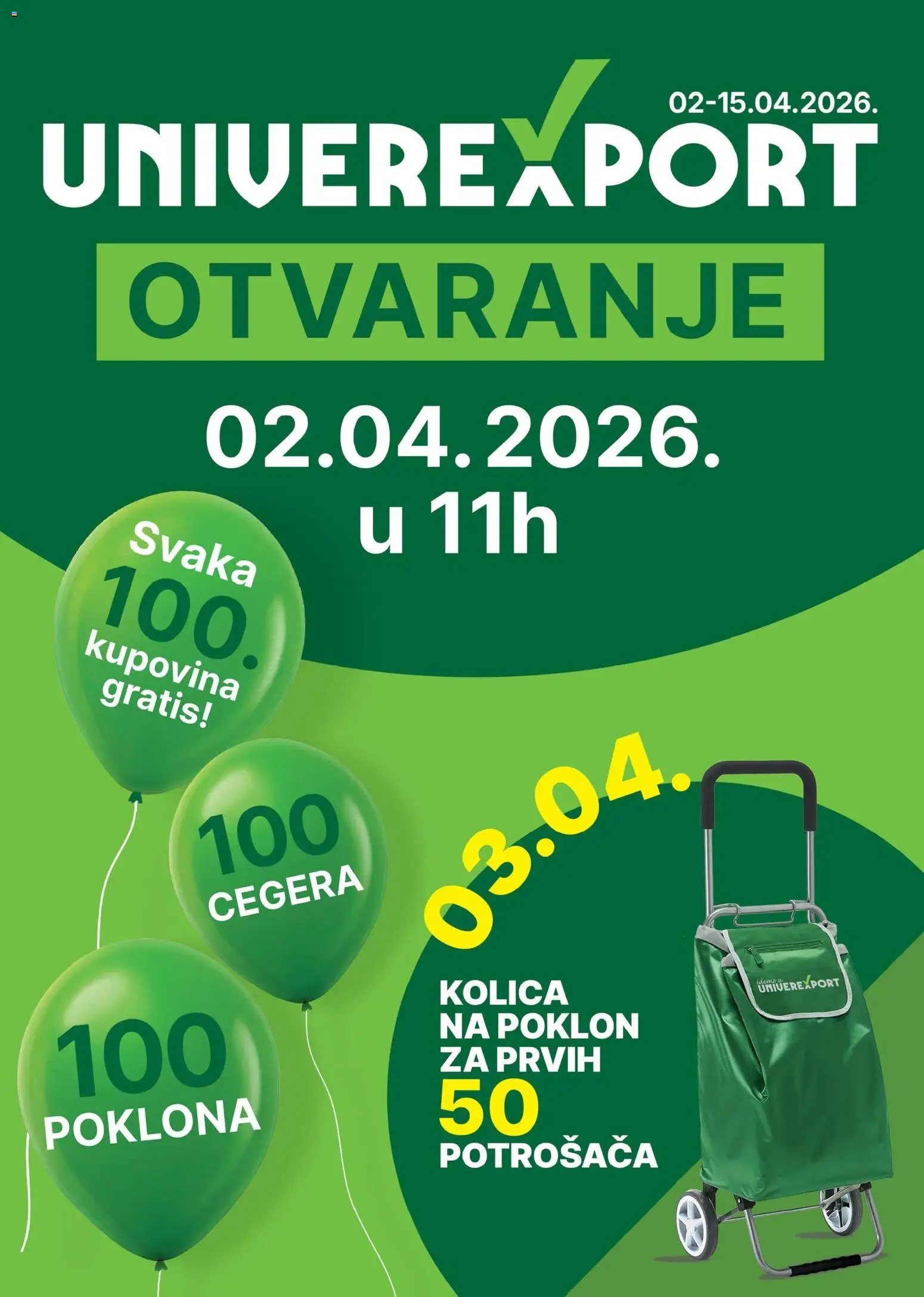 Pregled Univerexport kataloga - važi od 02.04.2026