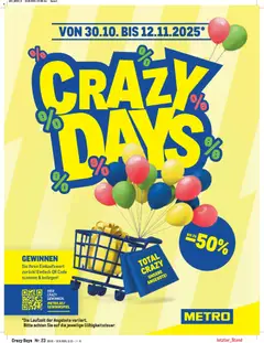 Vorschau der Angebote: Metro Crazy Days gültig ab 30.10.2025