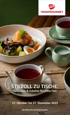 Vorschau der Angebote: Transgourmet Stilvoll zu Tische gültig ab 27.10.2025