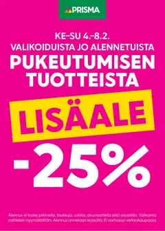 Kaupan Prisma Prisma lisäale esikatselu, voimassa 04/02/2026