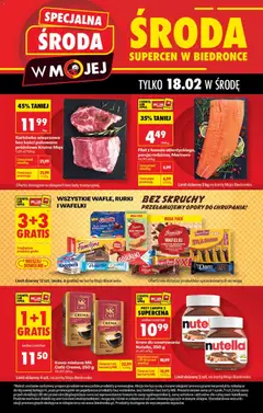 Pogląd gazetki "Specjalna środa" ze sklepu Biedronka ważnej od 18.02.2026