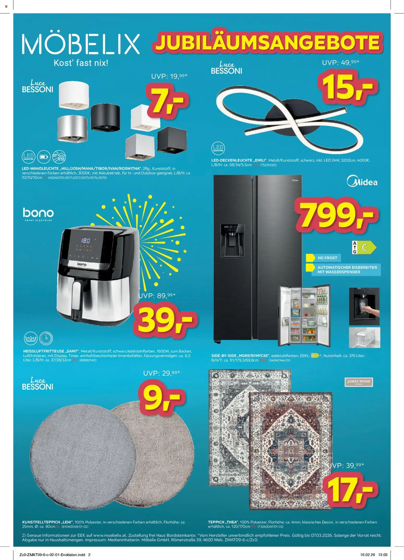 Vorschau der Angebote: Möbelix Jubiläumsangebote gültig ab 23.02.2026 - Teppich