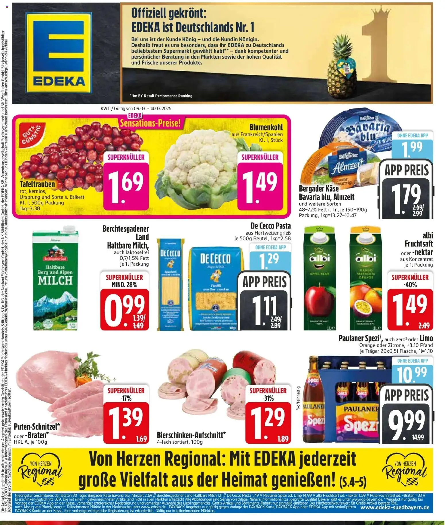 Vorschau von dem Prospekt des Geschäftes Edeka, gültig ab dem 09.03.2026