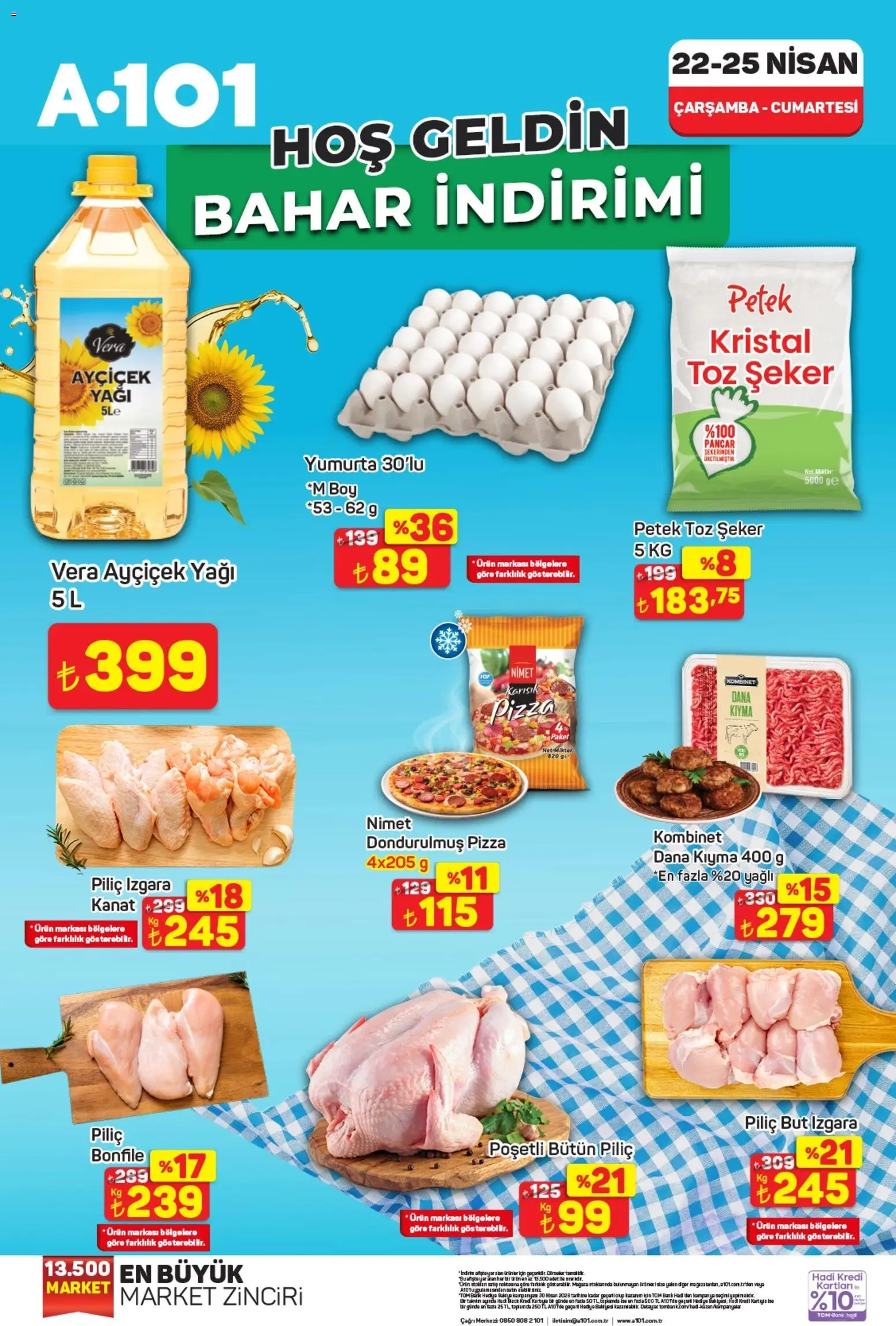 A101 A101 - Bahar indirimi 22.04.2026 - Broşürünün önizlemesi