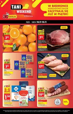 Pogląd gazetki "Tani weekend" ze sklepu Biedronka ważnej od 14.11.2025