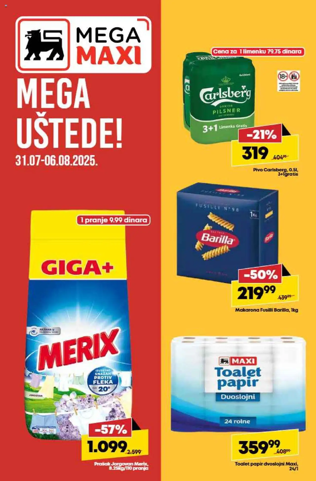 Mega Maxi katalog važi od 31.07.2025 - stranica 1