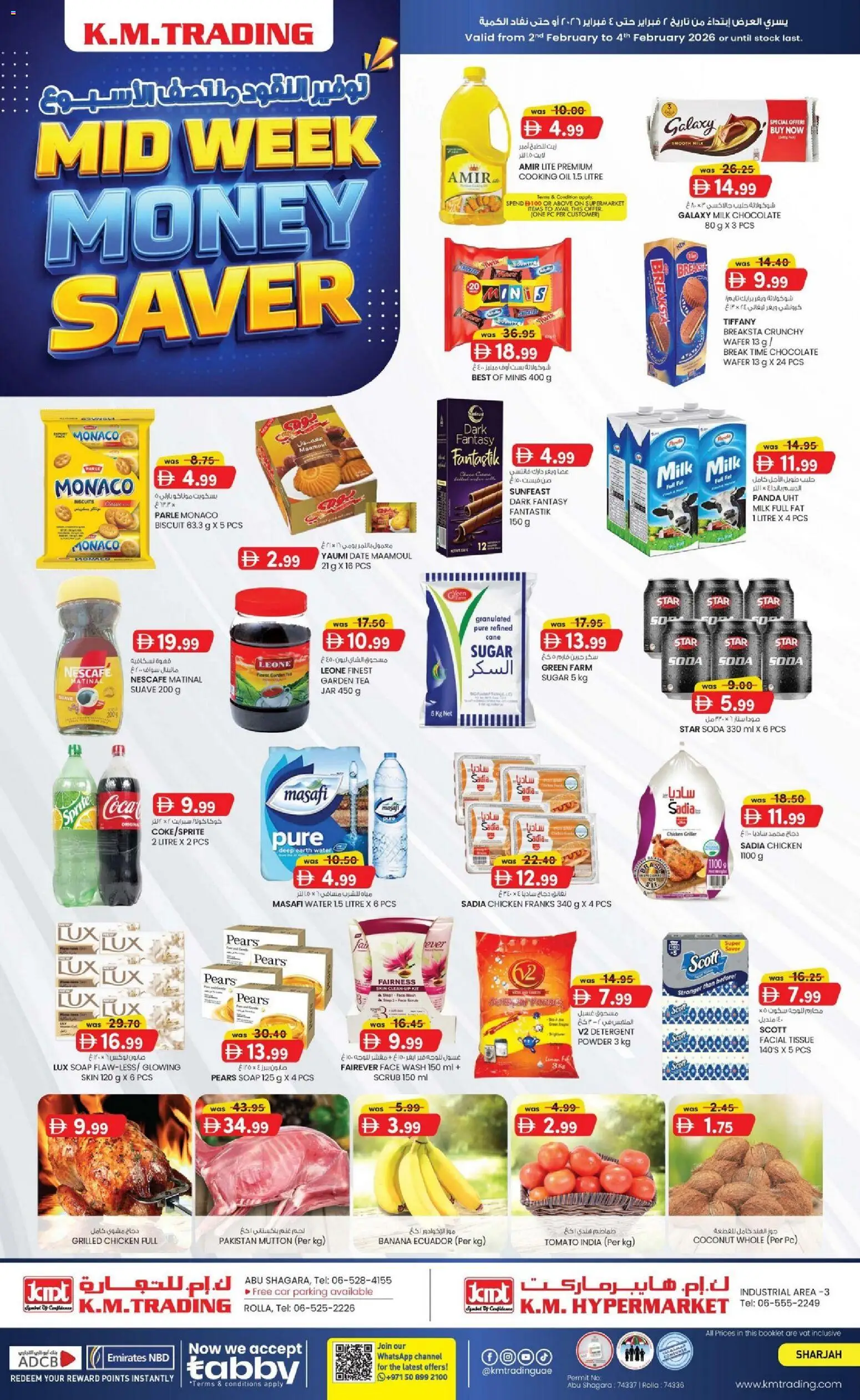 Preview of the catalogue Mid week money saver of store KM Trading valid from 2 Feb, 2026