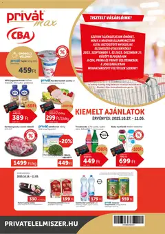 PRIVÁT - Aktuális szórólap MAX megtekintése, amely érvényes 2025.10.27.-től