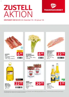 Vorschau der Angebote: Transgourmet Zustellaktion gültig ab 22.12.2025