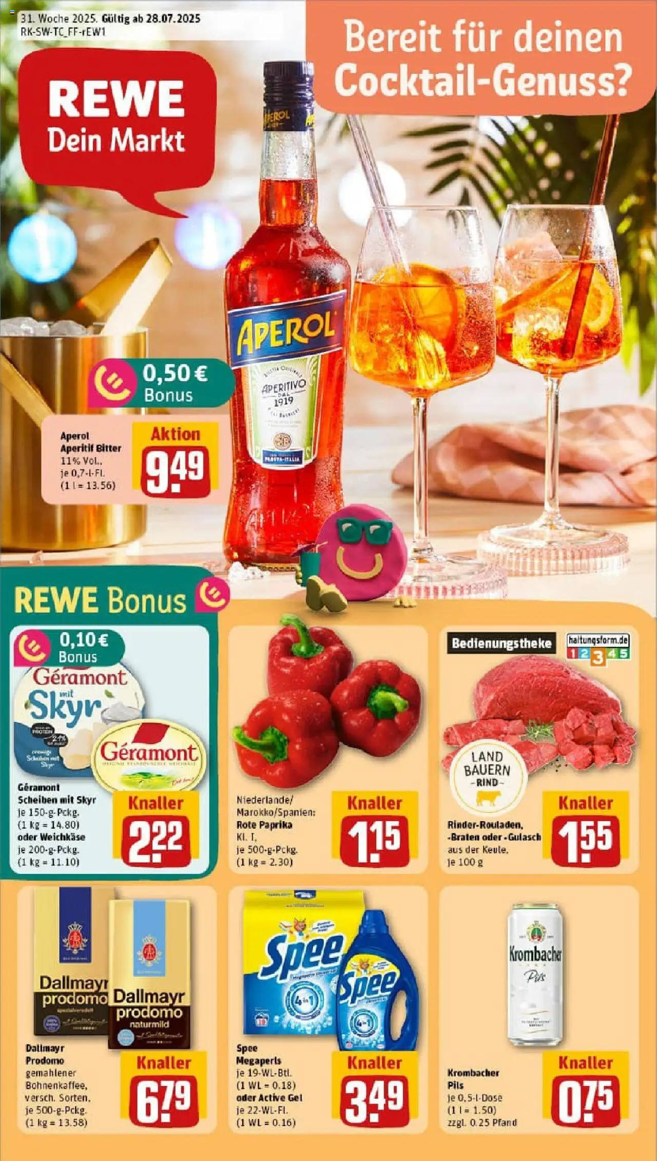 REWE Prospekt ab 27.07.2025 nächste Woche - Prospekt Freiburg / Stadt	