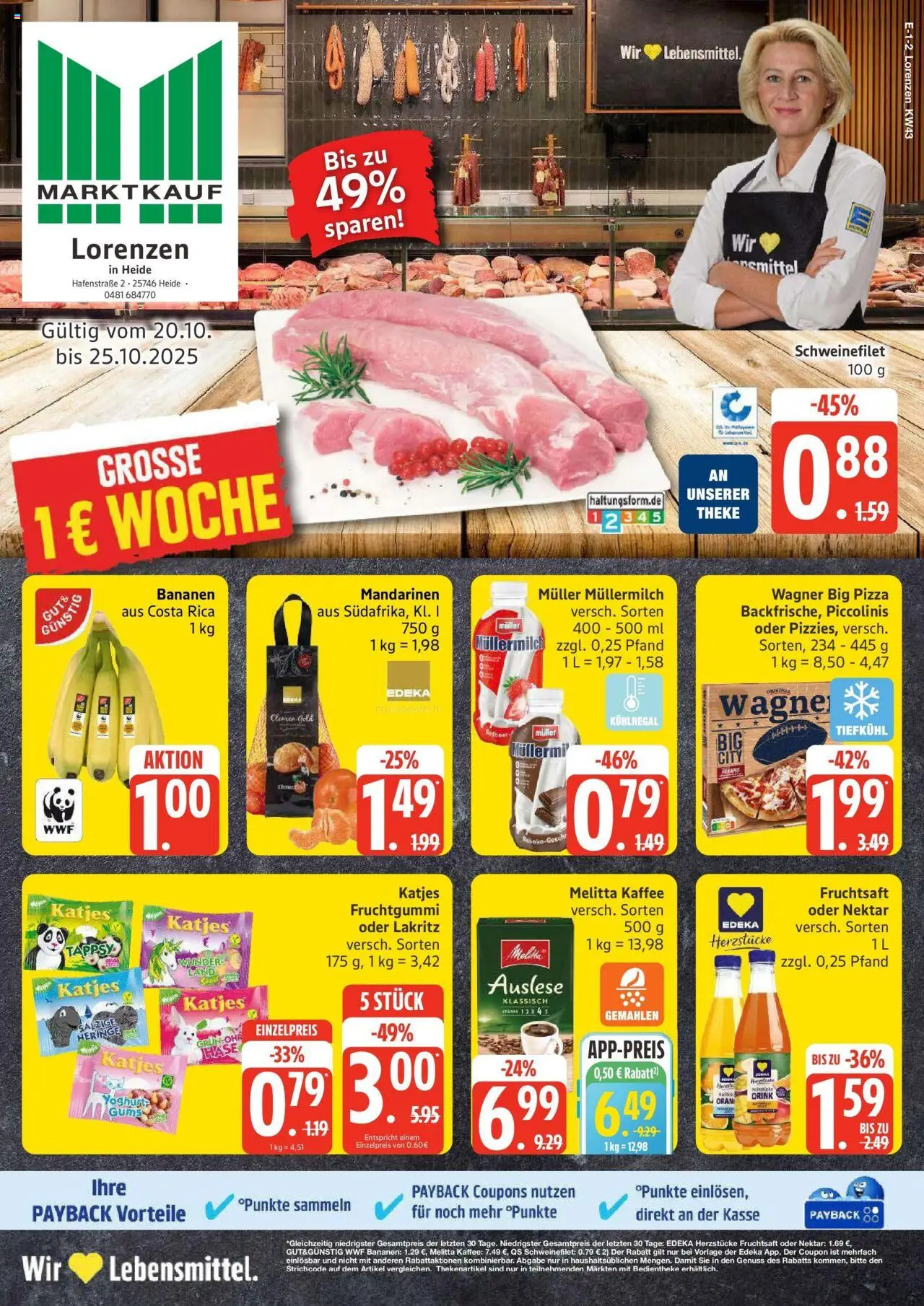 MARKTKAUF Prospekt ab Montag 19.10.2025 > Marktkauf: Wochenangebote