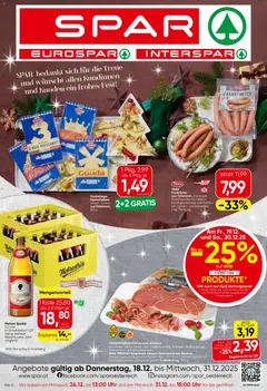 Vorschau der Angebote: Spar Vorarlberg gültig ab 18.12.2025