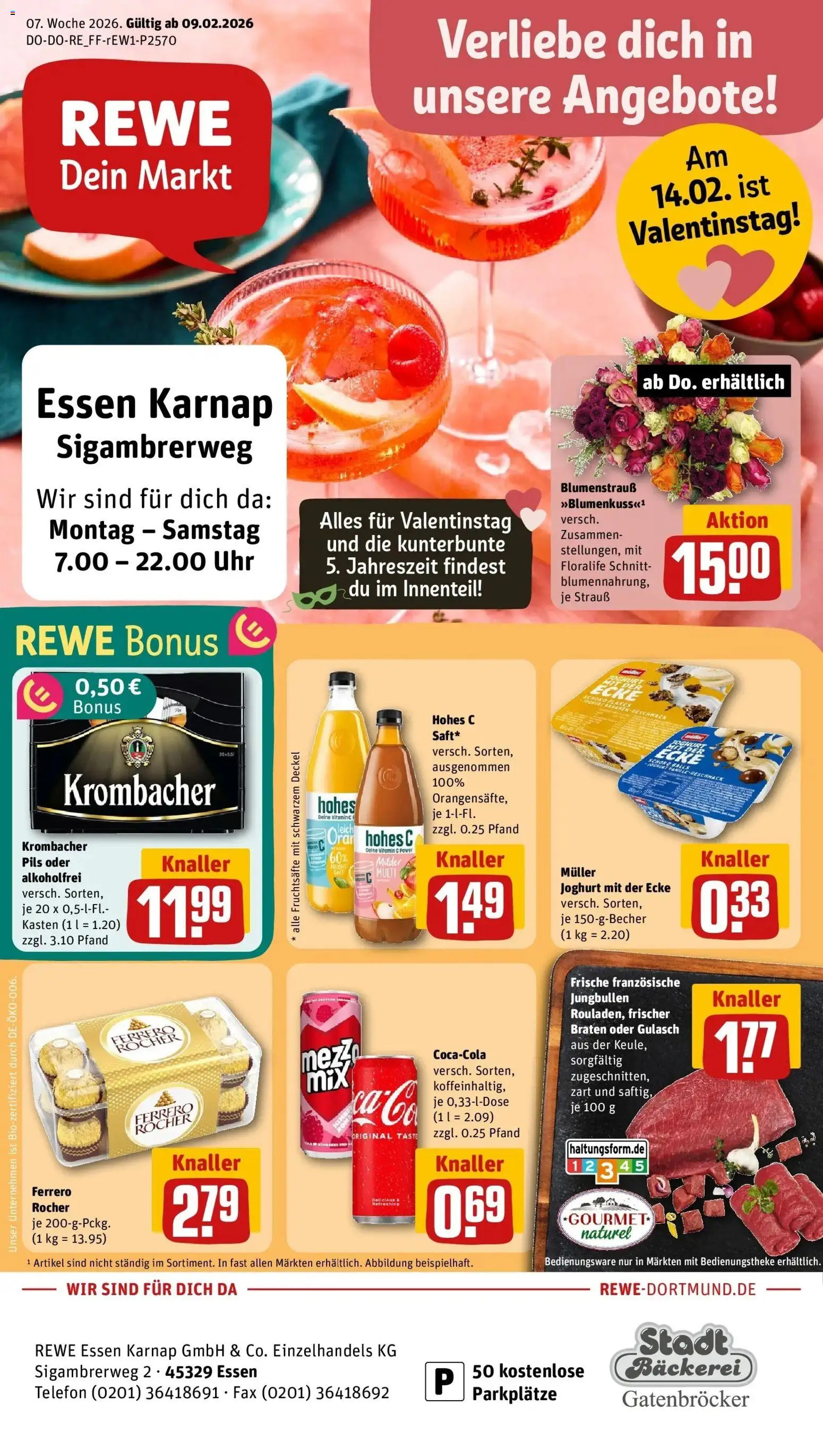 Vorschau von dem Prospekt des Geschäftes Rewe, gültig ab dem 09.02.2026