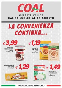 Anteprima dell'opuscolo Volantino La Convenienza Continua dal negozio Coal valido da 31/07/2025