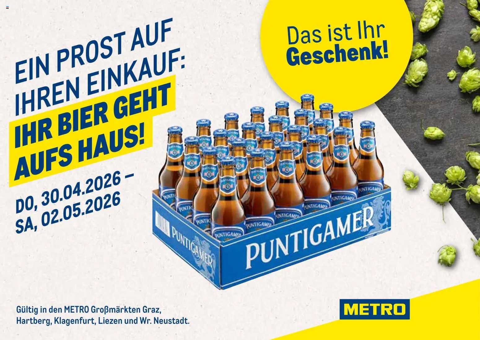 Vorschau der Angebote: Metro Metro angebote Zugabeaktion Puntigamer gültig ab 30.04.2026
