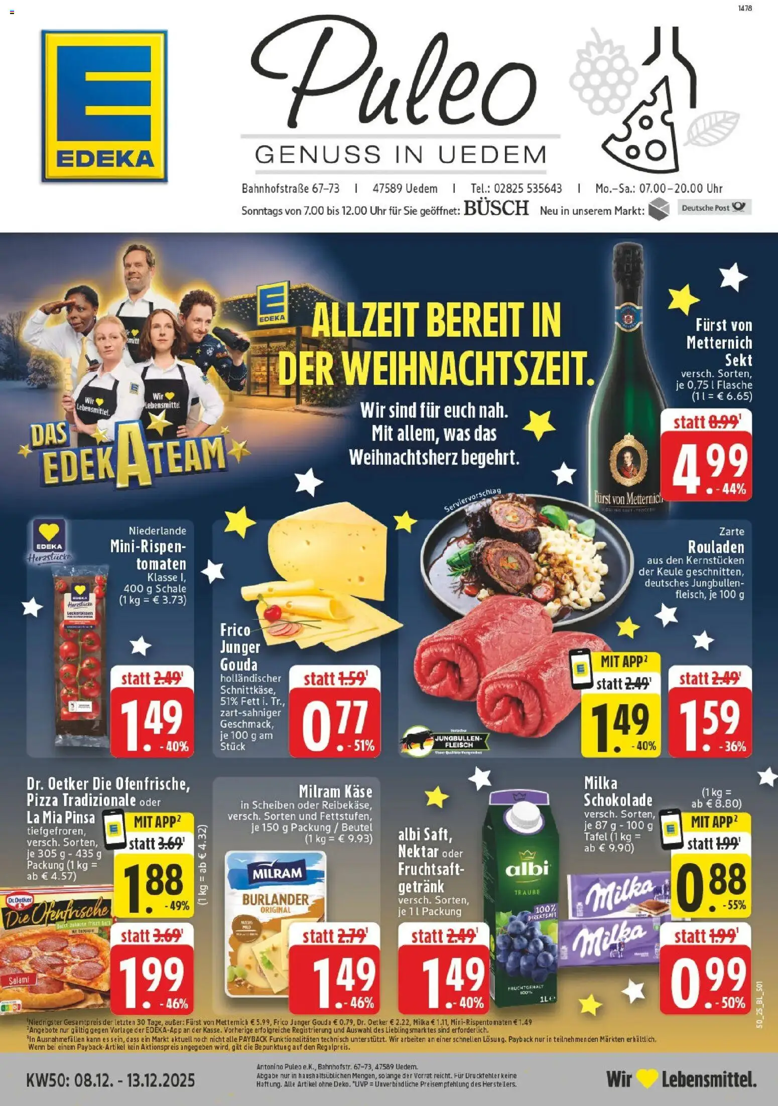 Vorschau von dem Prospekt des Geschäftes Edeka, gültig ab dem 07.12.2025