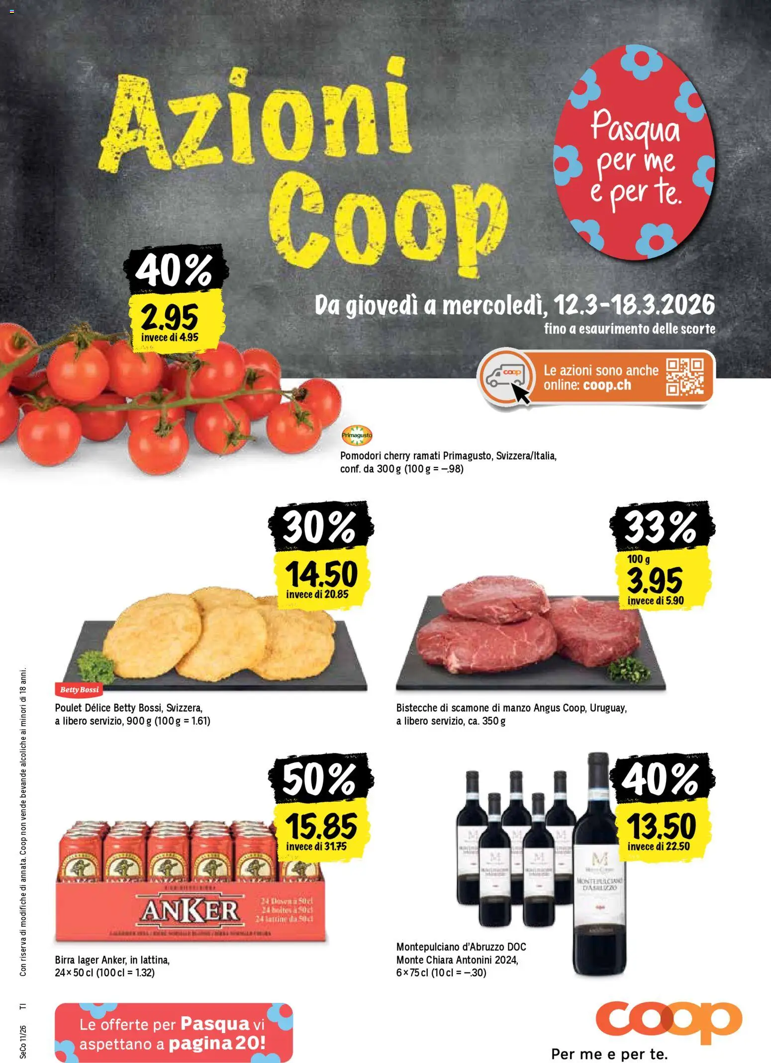 Vorschau des Merkblatts Coop aktionen IT vom Shop Coop gültig von 12.03.2026 bis 18.03.2026