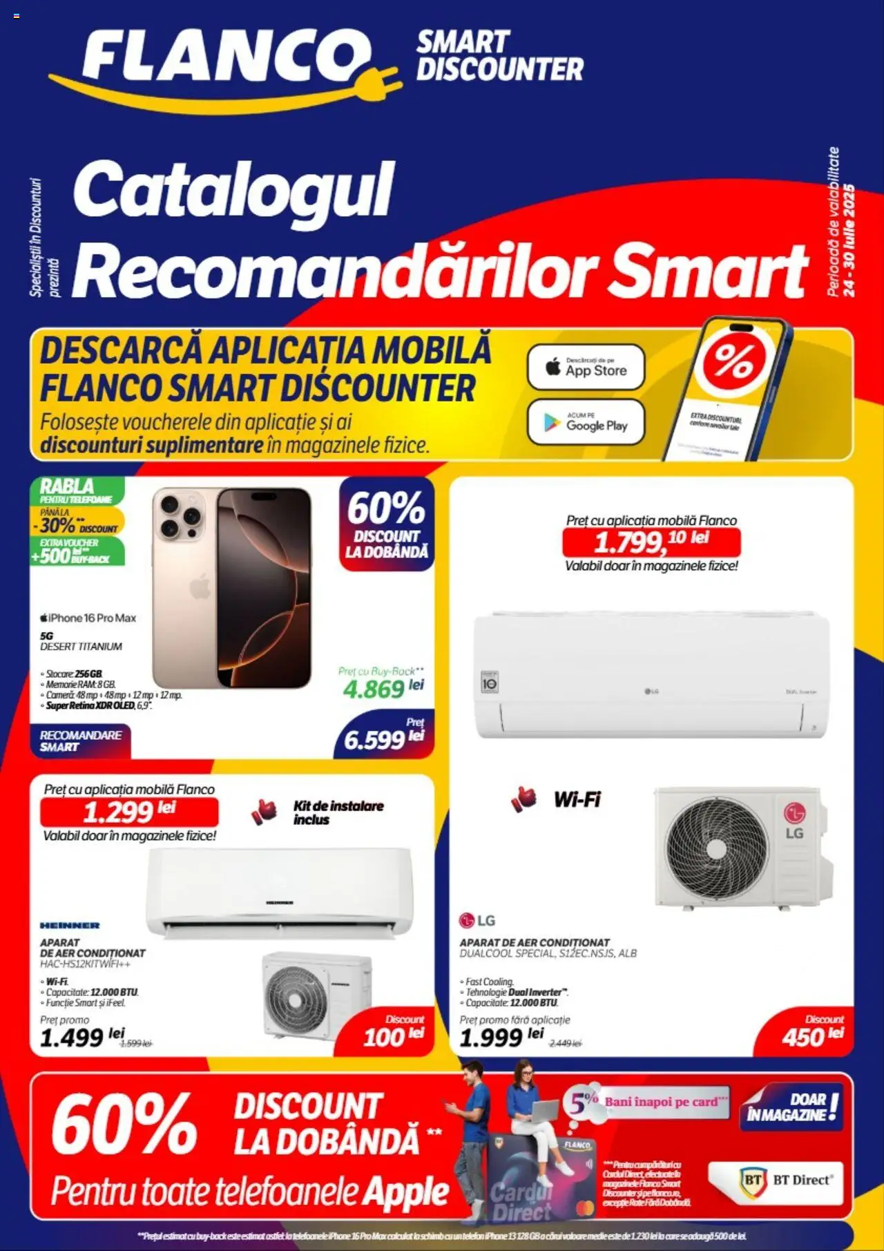 Flanco Catalog nou de la 24.07.2025 - Pagină 1 - Telefon, Memorie, Aer Condiționat, Aparat, Apple, Desert