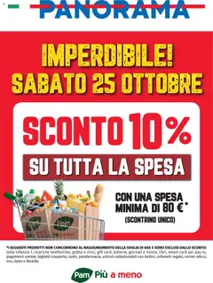 Anteprima dell'opuscolo Volantino Sconto 10% dal negozio Panorama valido da 25/10/2025