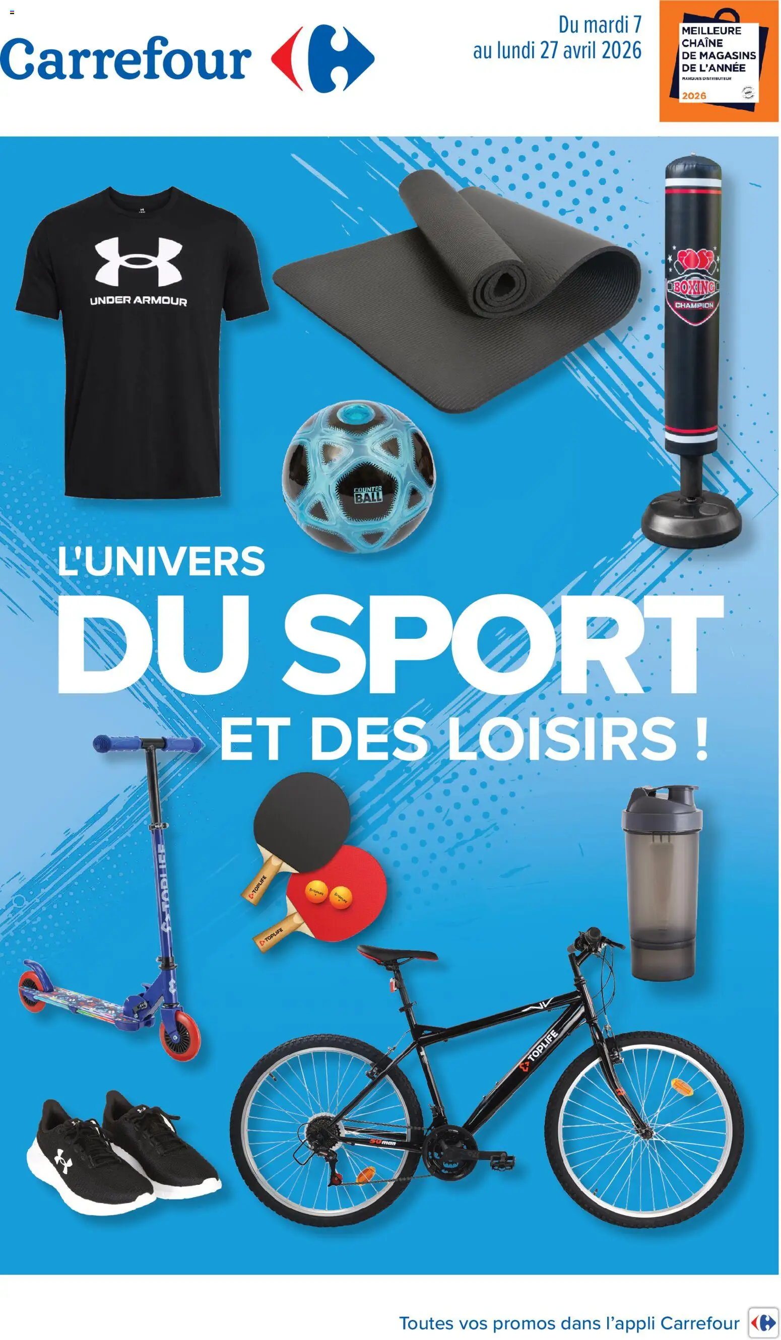 Prévisualisation de Carrefour L'univers du sport et des loisirs du magasin Carrefour formulaire valide 07/04/2026