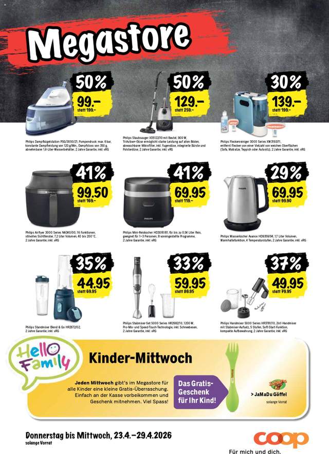 Neue Coop Aktionen ab 23.04.