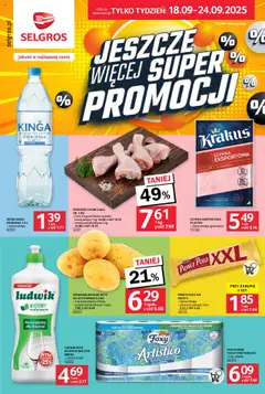 Pogląd gazetki "Jeszcze więcej super promocji" ze sklepu Selgros cash&carry ważnej od 18.09.2025