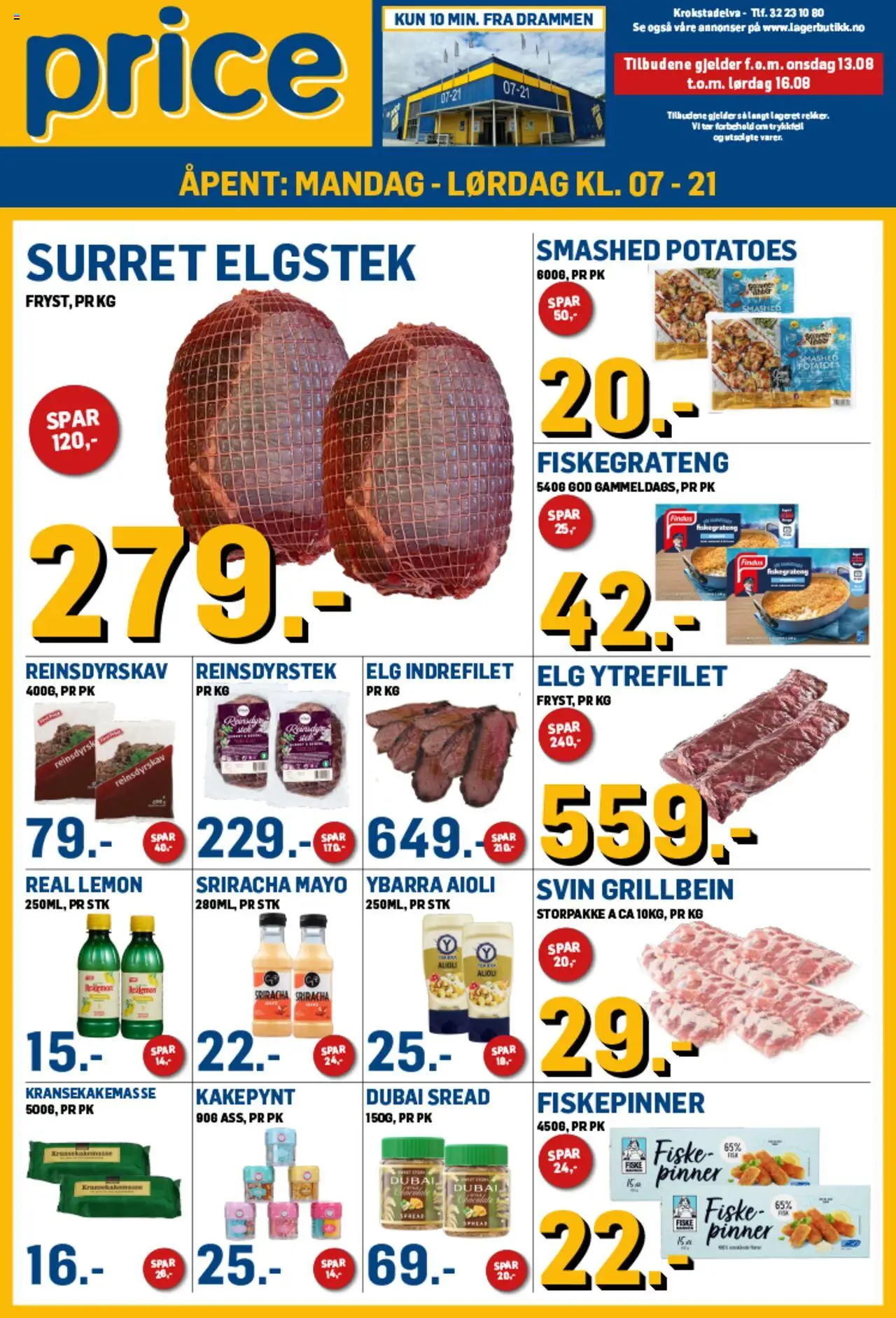 Kundeavis Price Lagerbutikk gyldig fra 13/08/2025 - Sidenummer 1