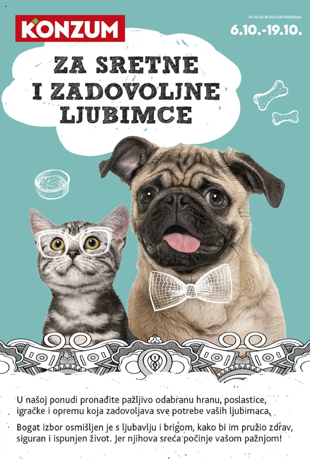 Konzum aktualni Letak vrijedi od 06.10.2025 - tjedna akcija broj stranice 1