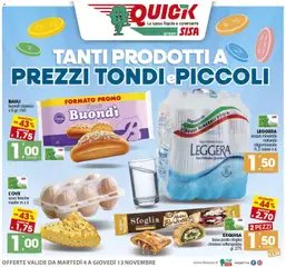 Anteprima dell'opuscolo Volantino Quick dal negozio SISA valido da 04/11/2025