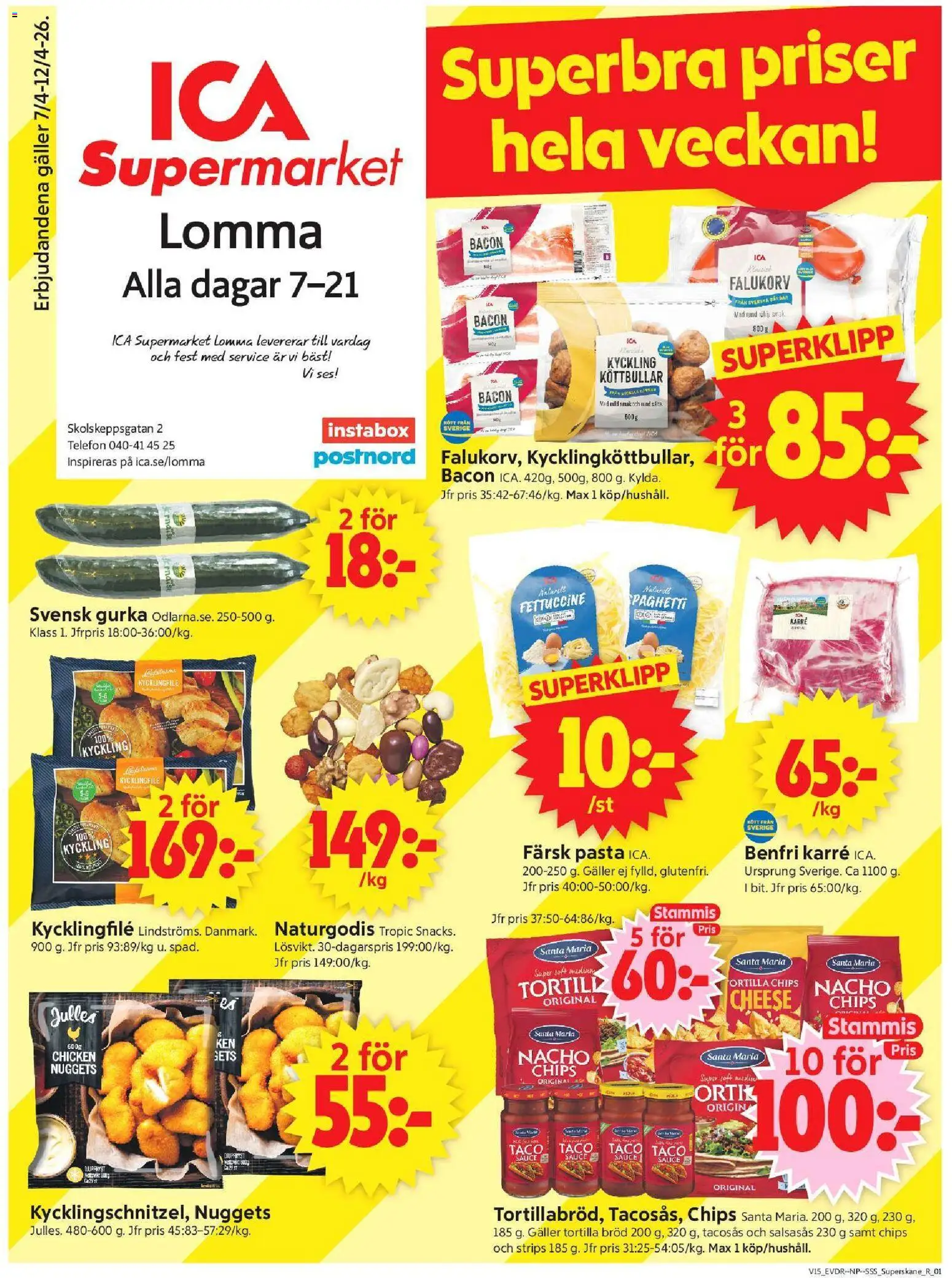 Förhandsgranska reklamblad Lomma från butik ICA Supermarket gäller från 06/04/2026