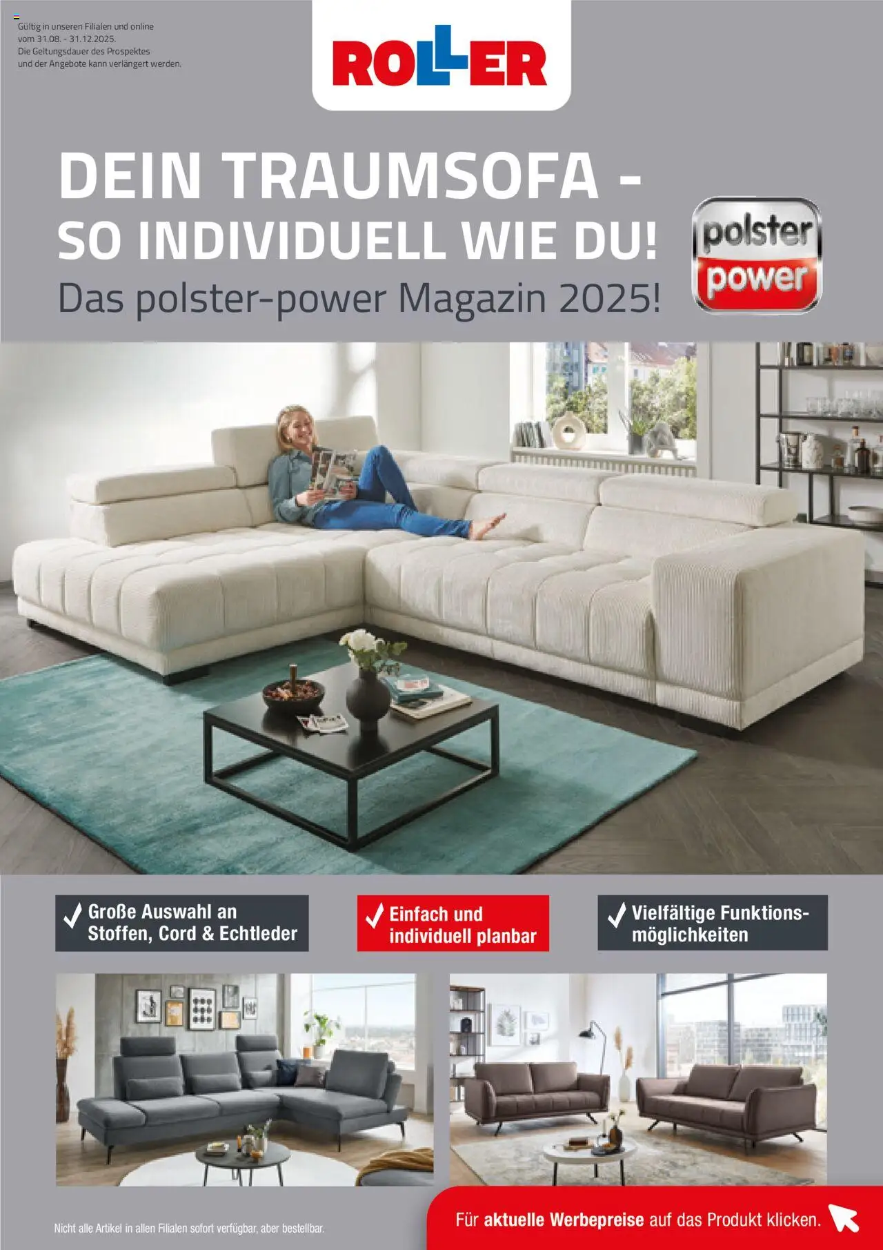 Roller Polster-Power Magazin 2025 (vom 31.08.2025 - 31.12.2025) - Magazin