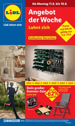 Vorschau von dem Prospekt des Geschäftes Lidl, gültig ab dem 11.08.2025