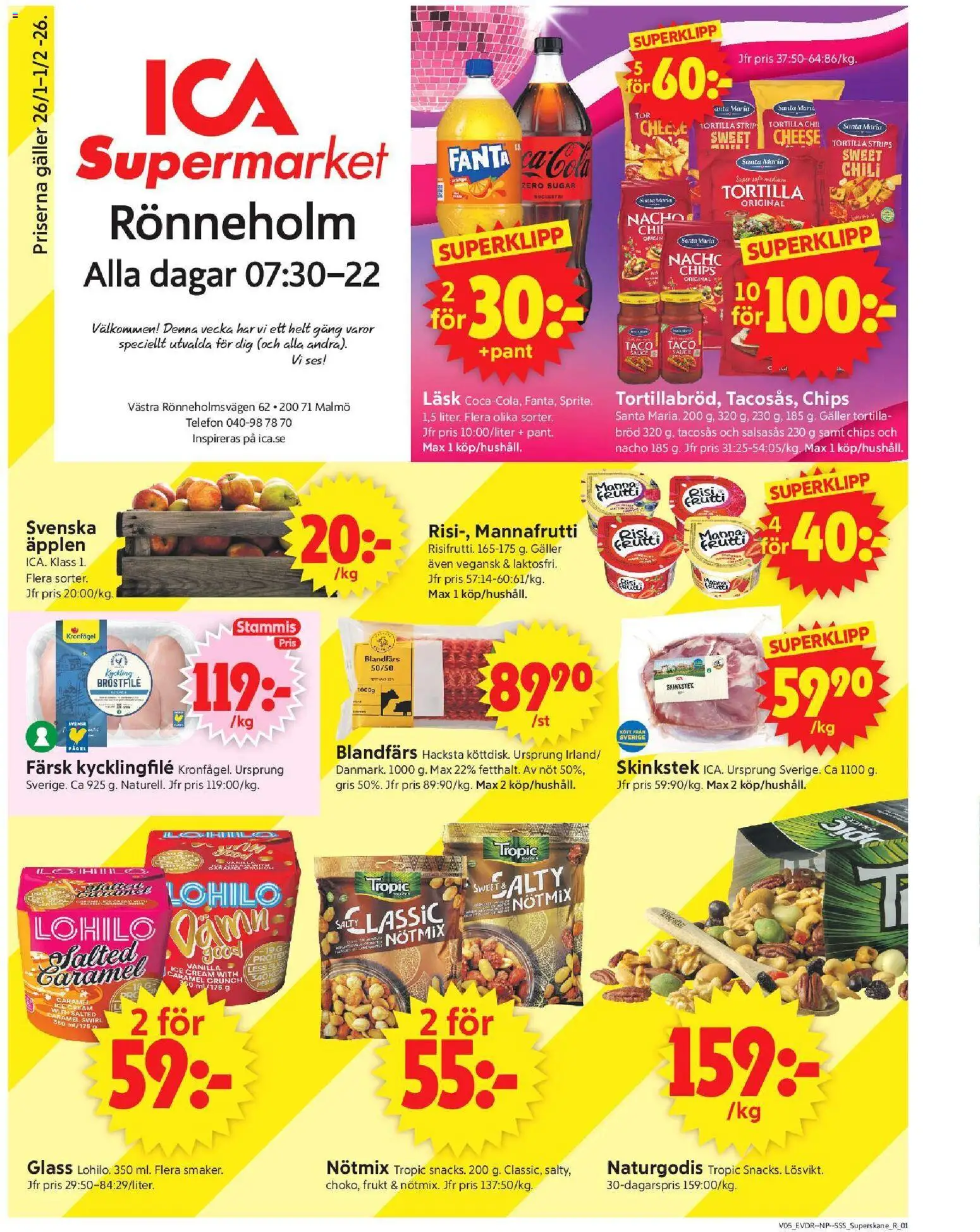 Förhandsgranska reklamblad Malmö från butik ICA Supermarket gäller från 26/01/2026