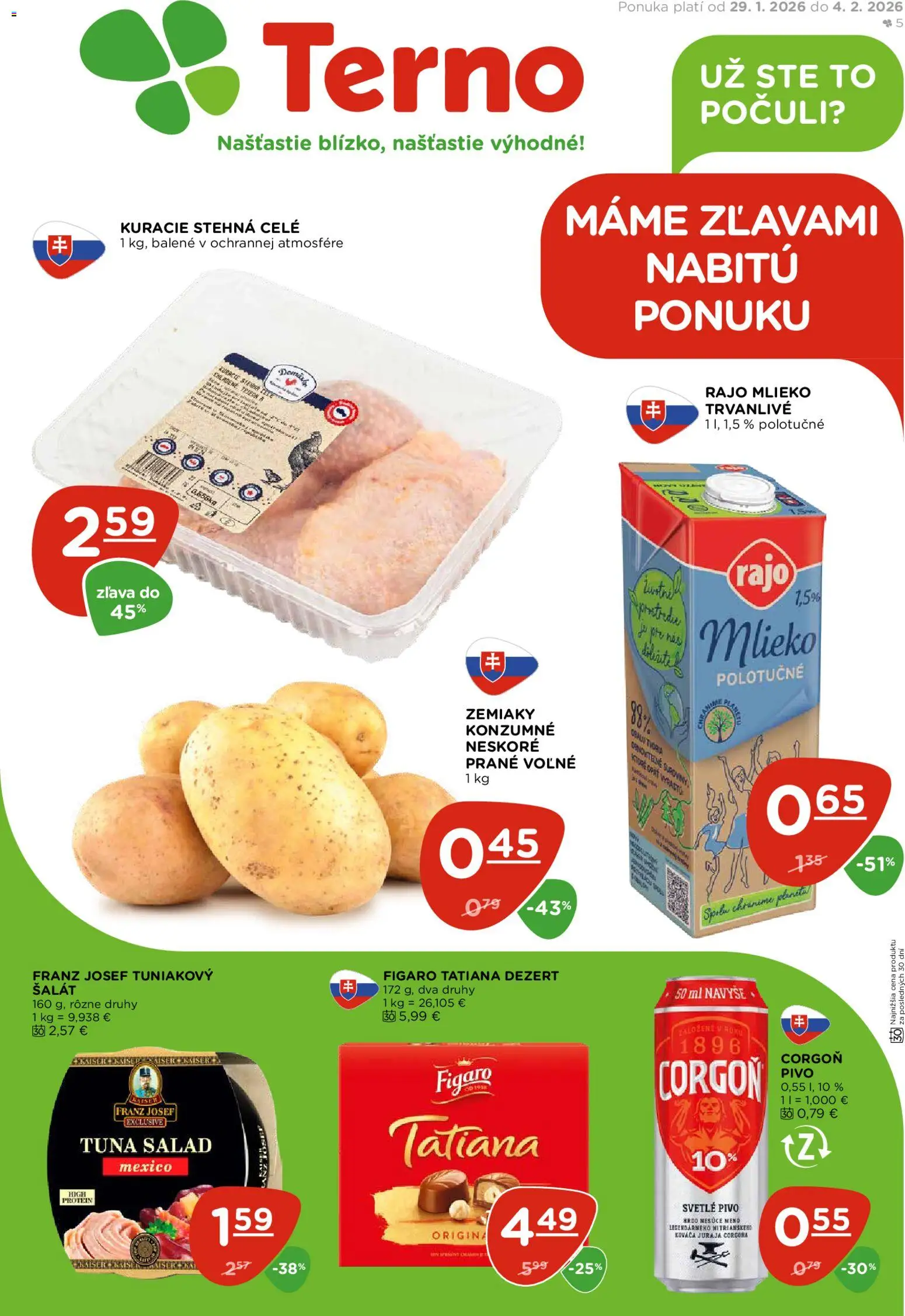 Náhľad Terno letáku platného od 29.01.2026