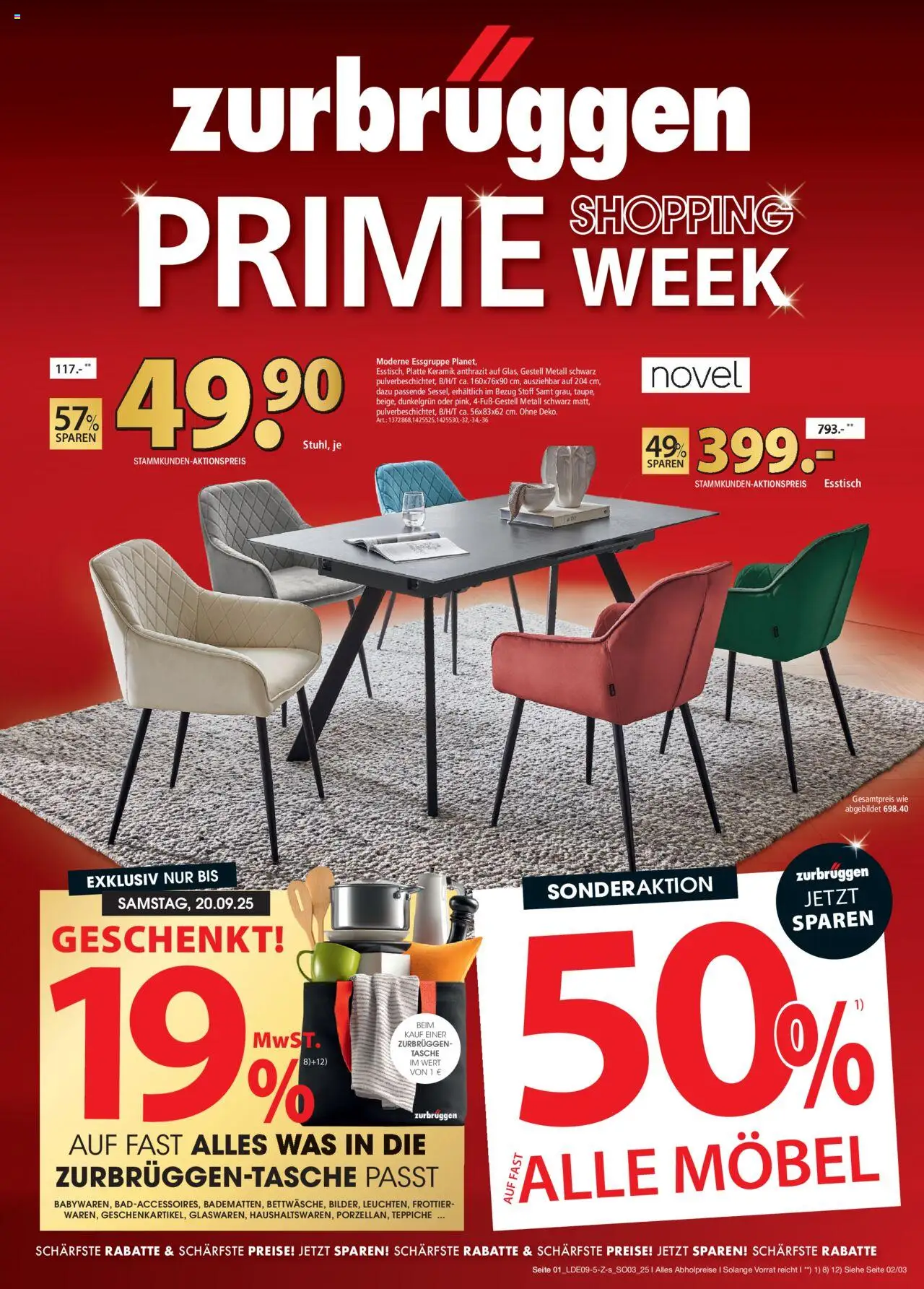 Zurbrüggen Prime Shopping Week (vom 15.09.2025 - 20.09.2025)
