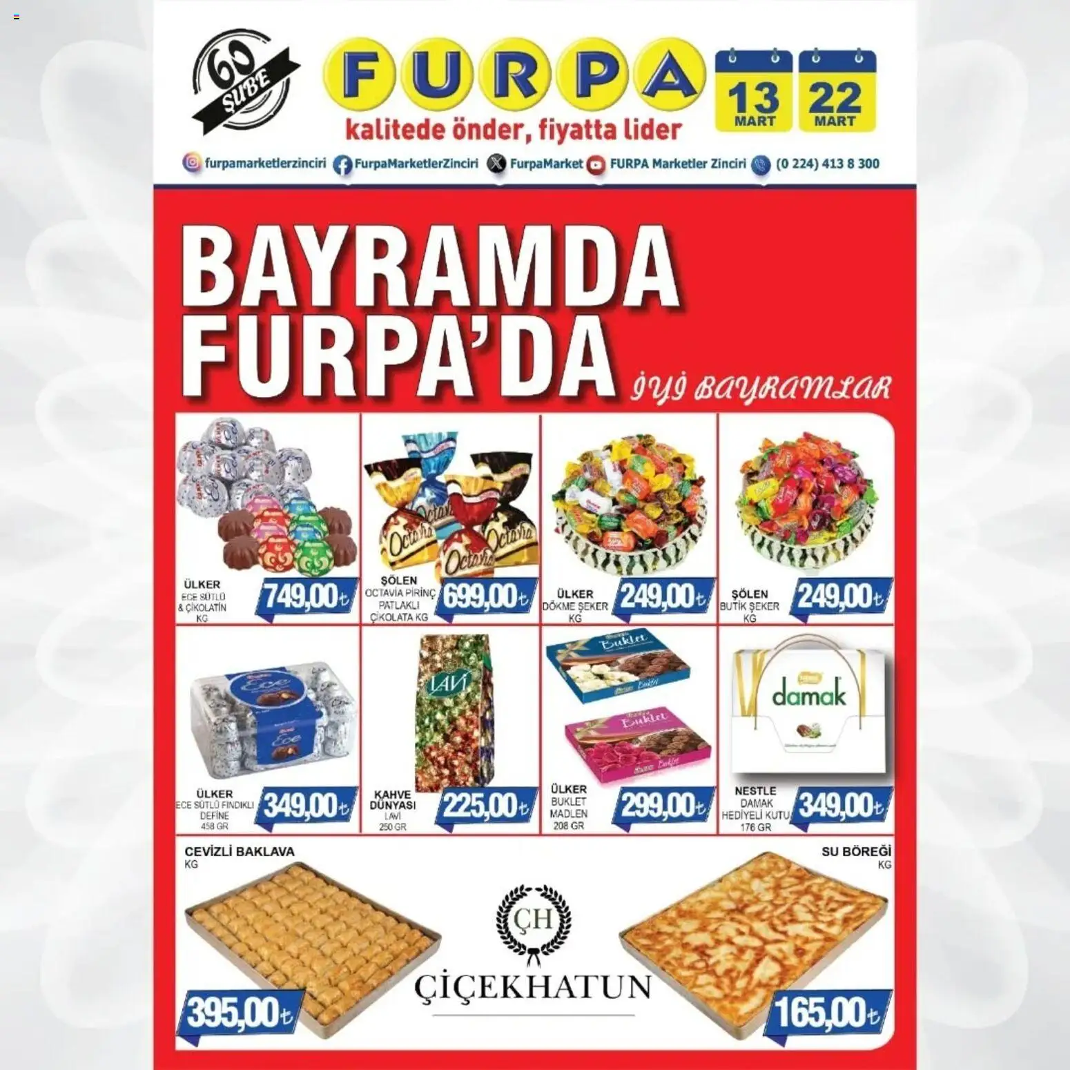 Furpa Furpa Katalog 13.03.2026 - Broşürünün önizlemesi - Su, Kahve, Çikolata, Şeker, Pirinç