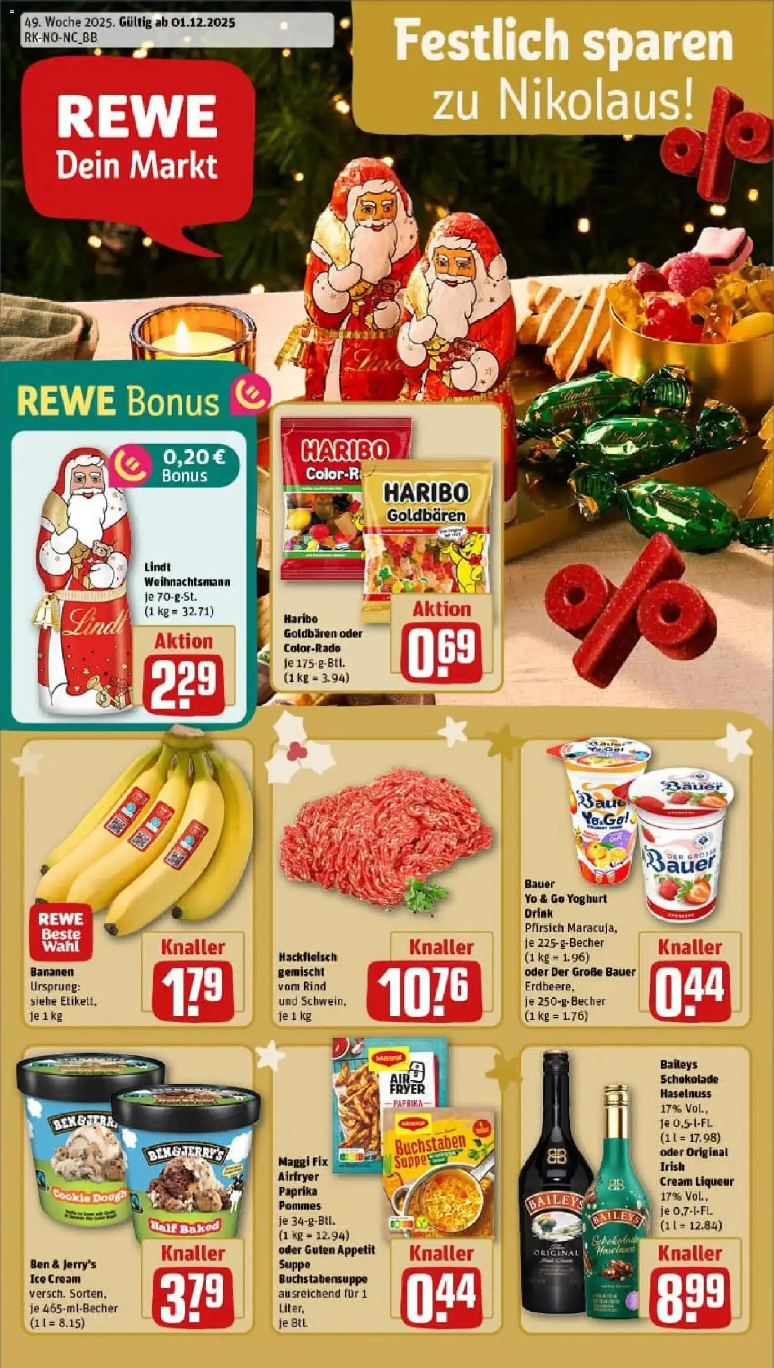 Vorschau von dem Prospekt des Geschäftes Rewe, gültig ab dem 01.12.2025