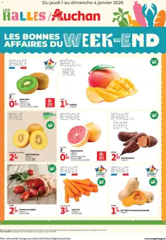 Prévisualisation de Les bons plans du week-end dans votre hyper ! du magasin Auchan formulaire valide 01/01/2026