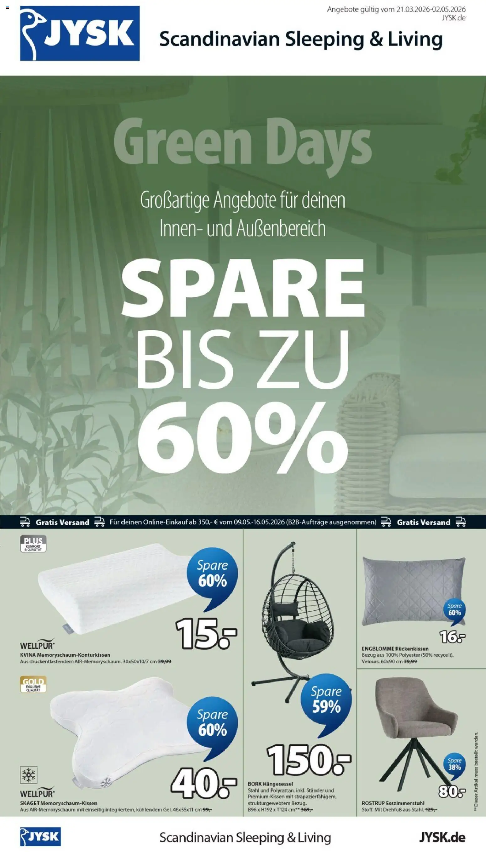 Vorschau von dem Prospekt des Geschäftes JYSK, gültig ab dem 21.03.2026